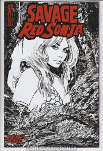 SAVAGE RED SONJA (2023 DYNAMITE) #5 VARIANT 1:10 CVR E PANOSIAN LINE ART R20630