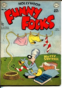 Funny Folks #19 1949-DC-Nutsy Squirrel-Hindu Rope Trick-FN+