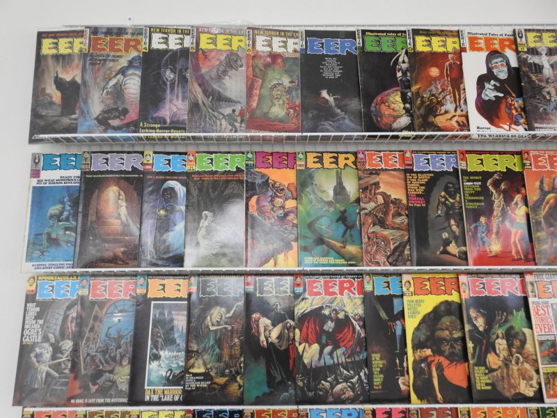 Huge Lot Eerie Magazines #2-139 & 1970, 1971, 1972 Annuals Avg FN+ Condition!