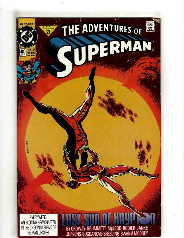 12 Adventures of Superman DC Comics 480 481 482 483 484 485 486 487 488 + OF4