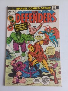 Defenders #9 - Hawkeye - Iron Man - 1973 - FN/VF