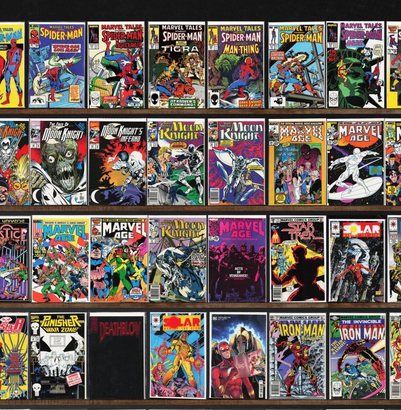 Huge Lot 150+ Comics with Iron Man, Marvel Tales, Marvel Age, Kickers & More!