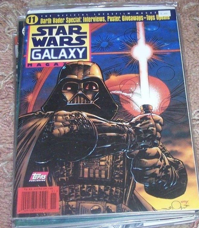 STAR WARS GALAXY MAGAZINE # 11   MAY 1997 TOPPS DARTH VADER ISSUE+POSTER