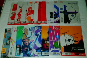 Hawkeye V4 #2-4+ V5 #5-16 All-New Hawkeye V1 #2-5 V2 #1-6, comic book lot of 34