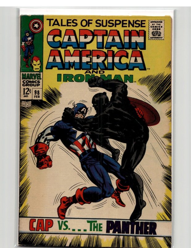 Tales of Suspense #98 (1968) Captain America [Key Issue]
