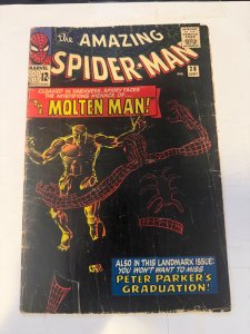 The Amazing Spider-Man #28 (1965) first molten man low grade see decritp