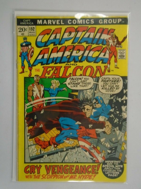 Captain America #152 3.0 GD VG (1972 1st Series)