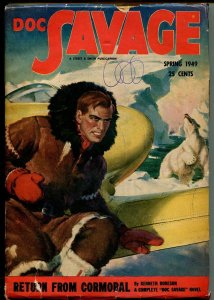 Doc Savage--Spring 1949--Pulp Magazine--Street and Smith--VG