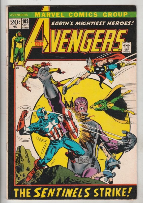 Avengers, The #103 (Sep-72) FN/VF Mid-High-Grade Avengers