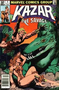 Ka-Zar the Savage #4 (Newsstand) FN ; Marvel | Shanna