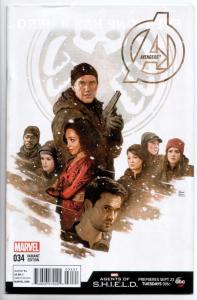 Avengers #34 - 1:10 Paolo Rivera Variant (Marvel, 2014) New/Unread (VF/NM+)