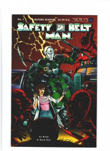 Safety Belt Man #1 VF/NM 9.0 1st Print Sirius Comics 1994
