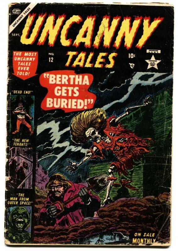 UNCANNY TALES #12-1953-HORROR-Bill Everett-Pre-code horror comic