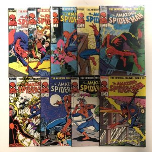 Amazing Spider-Man The Official Marvel Index 10 (1985) #1-9 (VF+) Marvel | Set