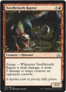 Magic the Gathering: Rivals of Ixalan - Needletooth Raptor