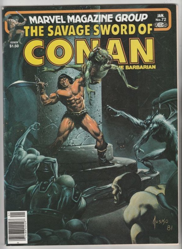 Savage Sword of Conan #72 (Jan-82) The Colossus of Shem NM- High-Grade Conan