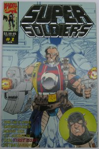 Super Soldiers #1 (Apr 1993, Marvel UK), MT (9.9), embossed silver foil logo cvr