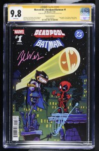 DEADPOOL BATMAN #1 VARIANT CAPULLO/WELLS 2X SIGNED CGC SS 9.8 NM