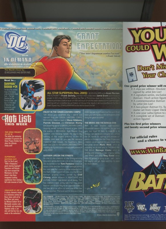 (2005) Superman/Batman #23: KEY ISSUE! DIRECT! WE COMBINE SHIPPING! (9.0/9.2)