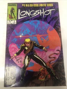 Longshot (1985) # 1 (VF/NM) Variant Signed Arthur Adams • Marvel Comics •Nocenti