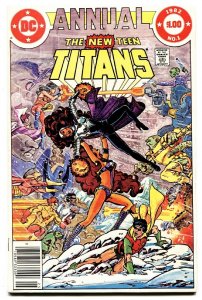 NEW TEEN TITANS ANNUAL #1 comic book 1982-Robin-Kid Flash DC