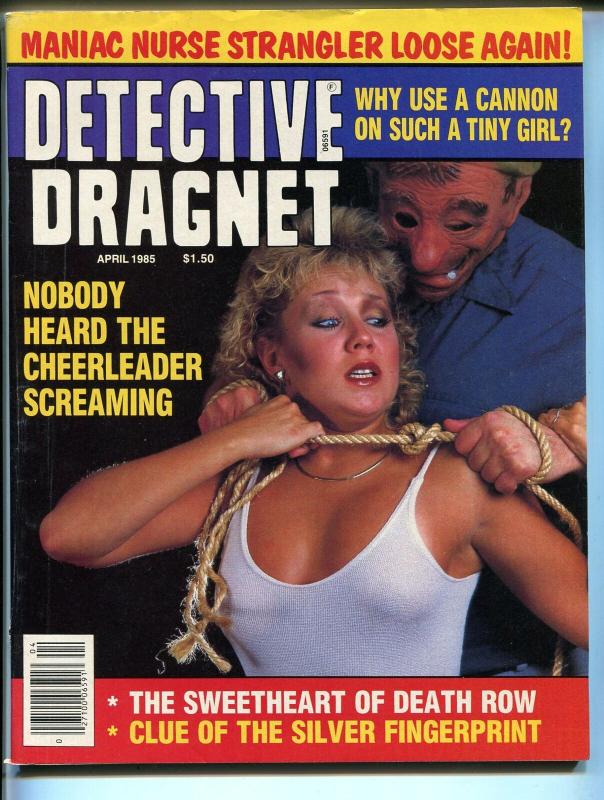 Detective Dragnet  4/1985-spicy blonde-strangulation-death row sweetheart-FN