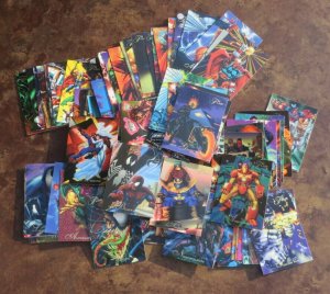 Lot of 100 1994 Flair Comic Cards NM Spider-Man Venom Thanos Wolverine Hulk 