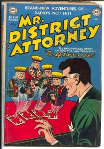 Mr. District Attorney #19 1951-DC-4 Kings Of Crime-Rogues Gallery -cards-