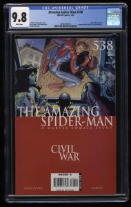 Amazing Spider-Man #538 CGC NM/M 9.8 White Pages