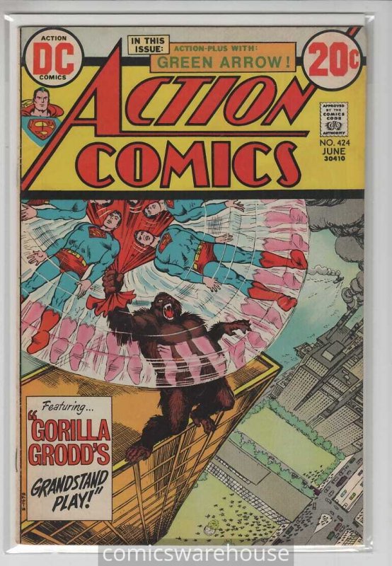 ACTION COMICS (1938 DC) #424 FN+ A11920