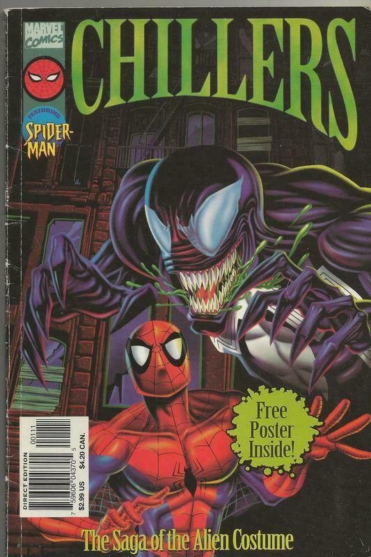 Marvel Chillers Saga of the Alien Costume VINTAGE 1996 TPB Spiderman Venom