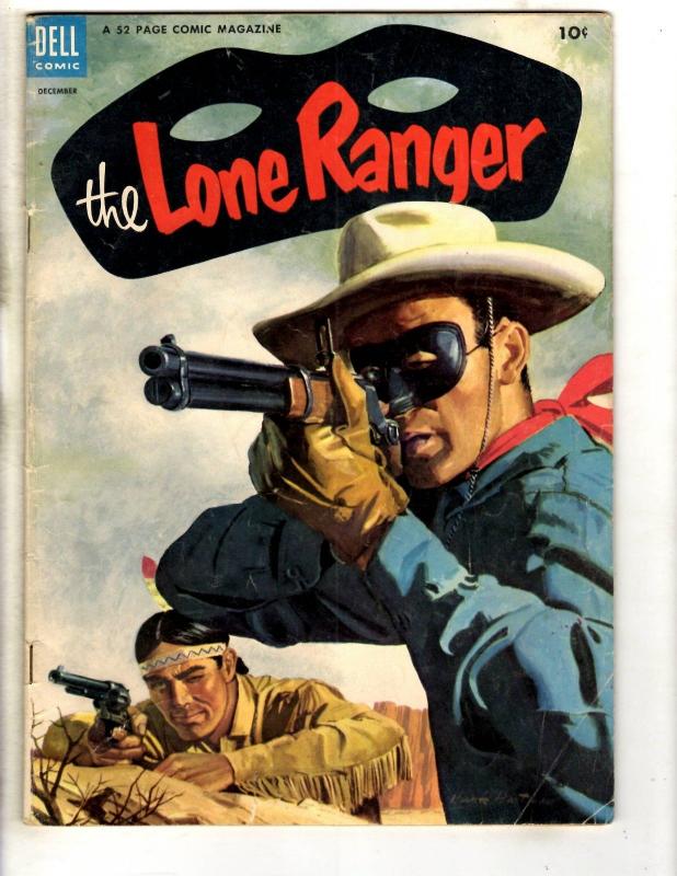 The Long Ranger # 66 FN- Dell Golden Age Comic Book Cowboy Western JL18