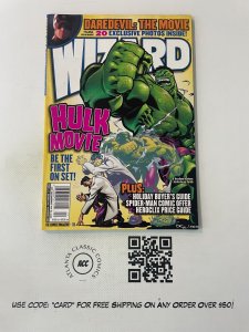 Wizard Comic Book Magazine #135 Hulk Daredevil The Movie Batman XMen 2002 2 J227