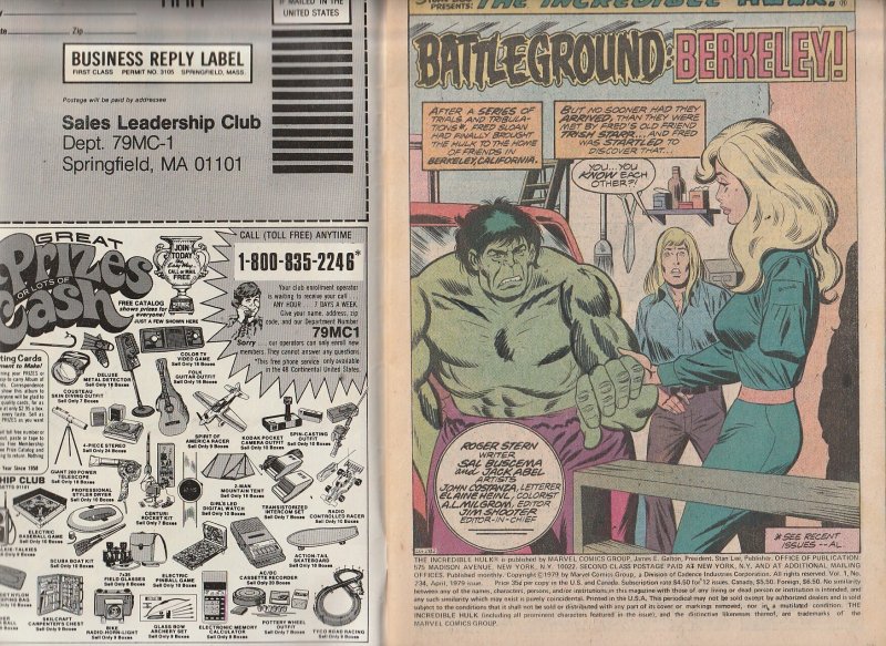 The Incredible Hulk #234  (1979)  1st Quasar