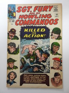 Sgt. Fury #18  (1965) Killed In Action!  Solid VG Condition!