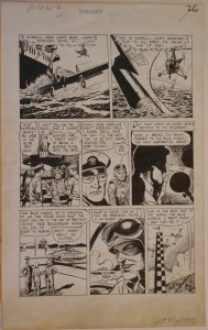 JOHN CELARDO original art, JET FIGHTERS #6, pgs 24-30, 1952, 7 pgs, Blue Angels