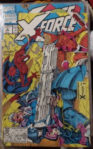 X-FORCE #  4  1991 MARVEL DISNEY ROB LIEFELD SPIDERMAN KEY 3RD DEADPOOL