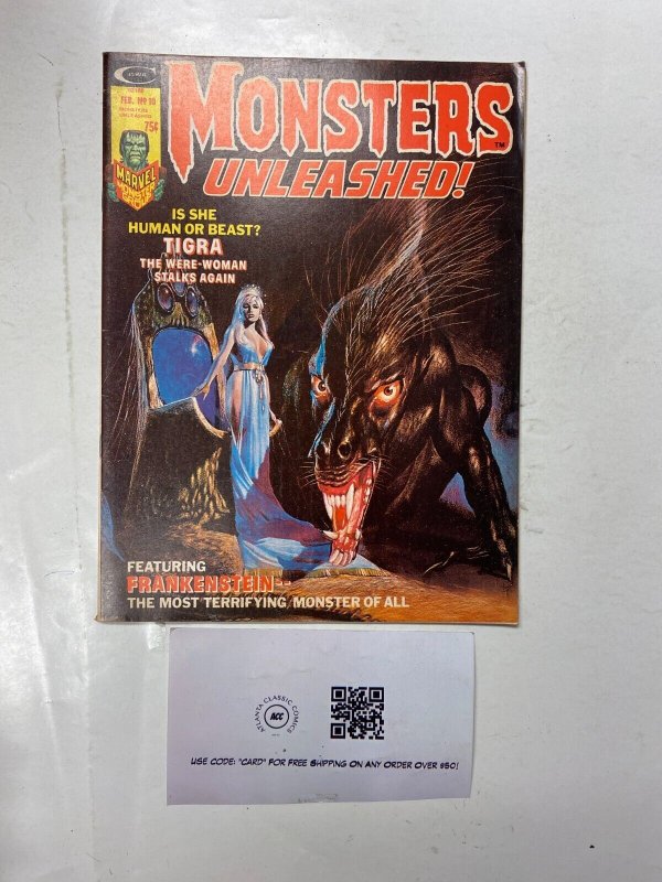Monsters Unleashed # 10 VF/NM Marvel Curtis Comic Book Magazine Tigra 1 LI5