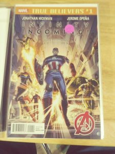 TRUE BELIEVERS INFINITY INCOMING # 1   2017  marvel  captain  AVENGERS thanos