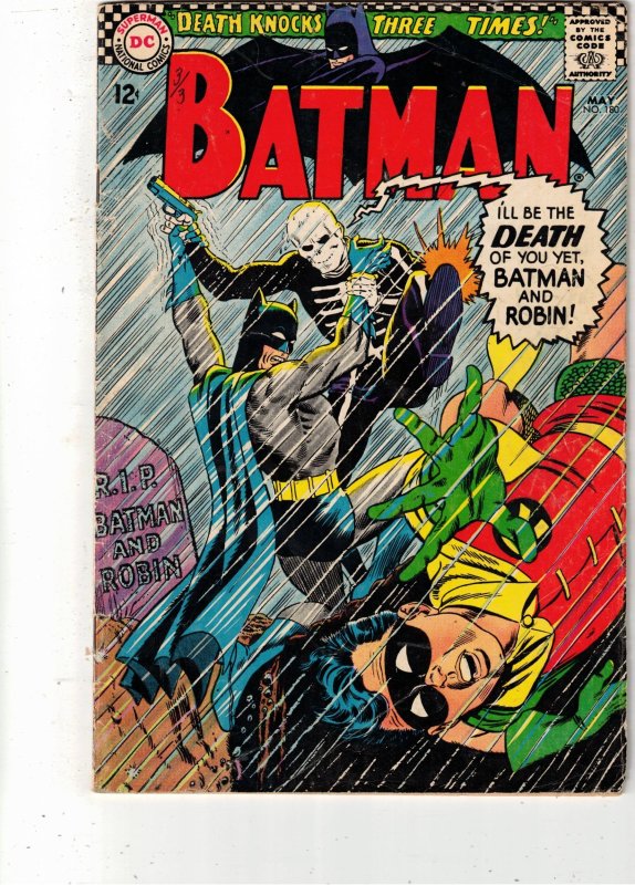 Batman #180 (1966) FN+ 50% OFF WOW! 1st Death Man! Vicki Vale Appearance!