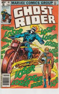 4 Ghost Rider Marvel Comic Books # 43 44 45 46 Carmine Infantino Don Perlin WM5