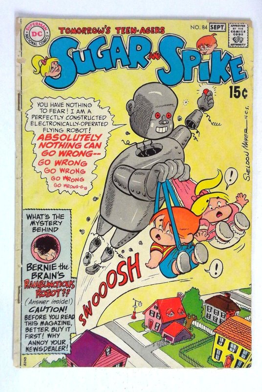 Sugar and Spike #84 Bernie the Brain Sheldon Mayer DC (1969) VG