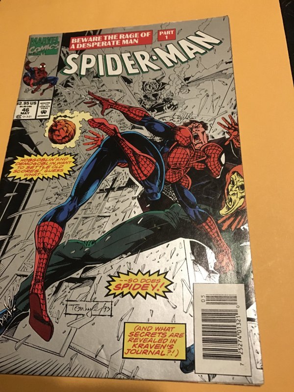 SPIDER-MAN #46 Newsstand : Marvel May 1994 Fn/VF; has card insert, Hobgoblin