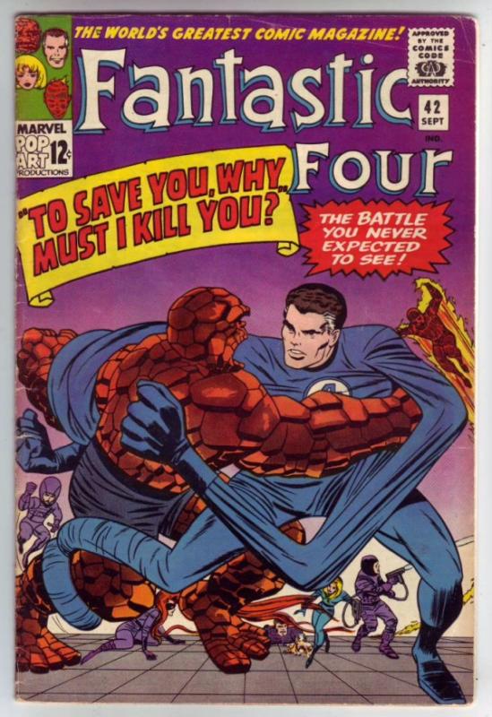 Fantastic Four #42 (Sep-65) FN- Mid-Grade Fantastic Four, Mr. Fantastic (Reed...