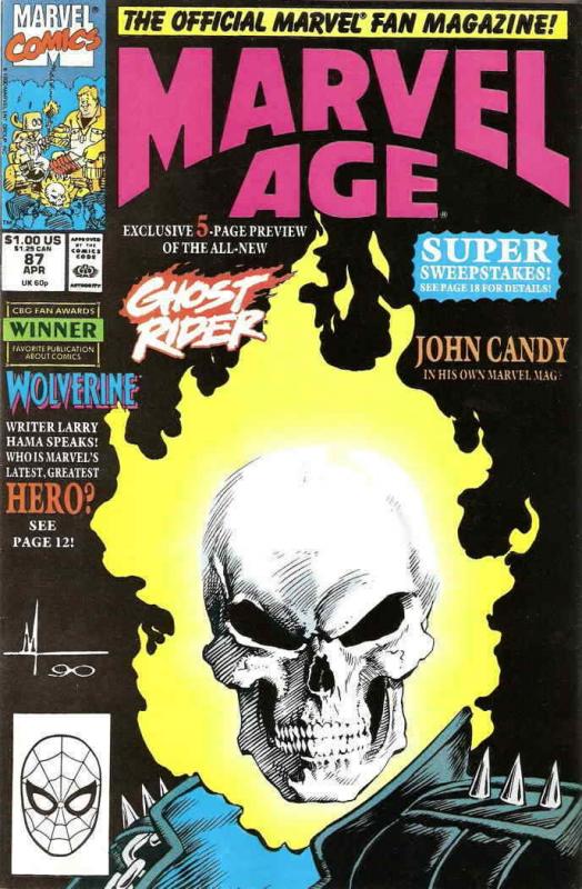 Marvel Age #87 VF; Marvel | save on shipping - details inside