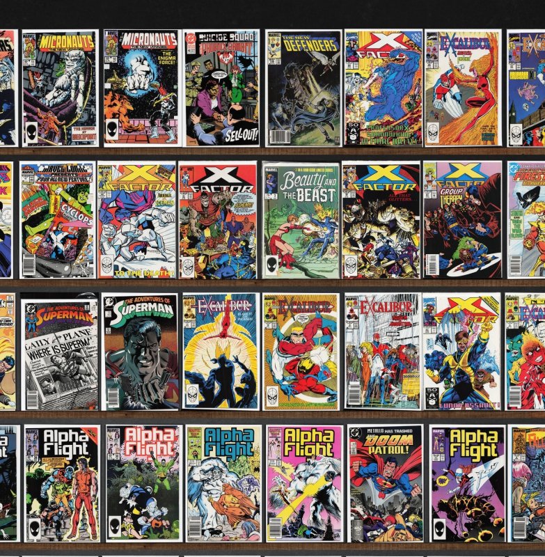 Huge Lot 150+ Comics with X-Factor, Excalibur, Alpha Flight & More!