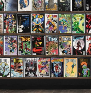 Huge Lot 140+ Comics with Cerebus, Fish Police, Thor, The Flash & More!