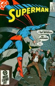 Superman (1st Series) #405 FN ; DC | March 1985 Batman?