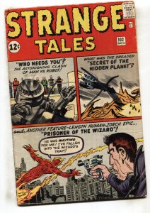 STRANGE TALES #102--1962--MARVEL--HUMAN TORCH--JACK KIRBY--comic book