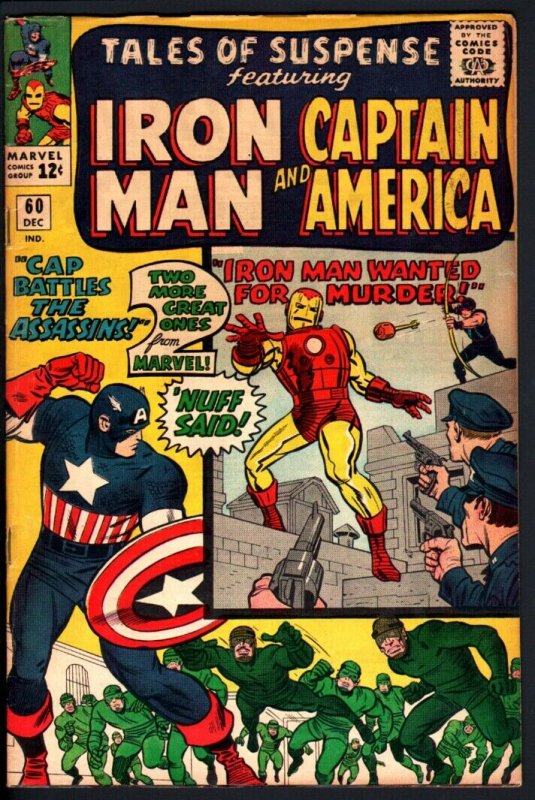 TALES OF SUSPENSE #60-1964-Captain America-2ND HAWKEYE-HIGH GRADE COPY